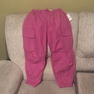 GAP Kids Magenta Cargo Joggers